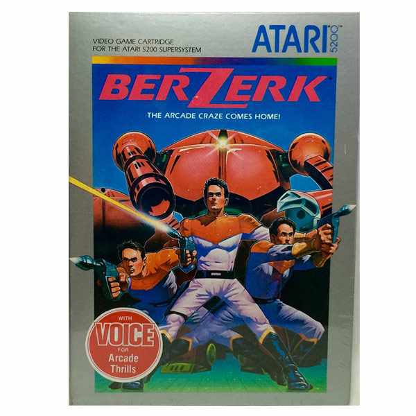 Berzerk Atari 5200 Game Cartridge