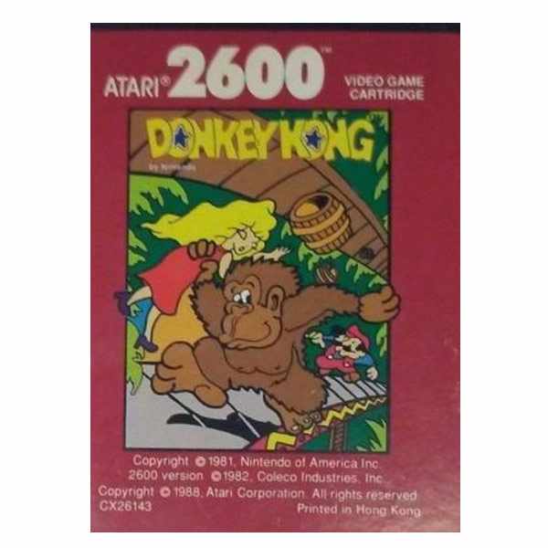 Donkey Kong Atari 2600 Game Cartridge